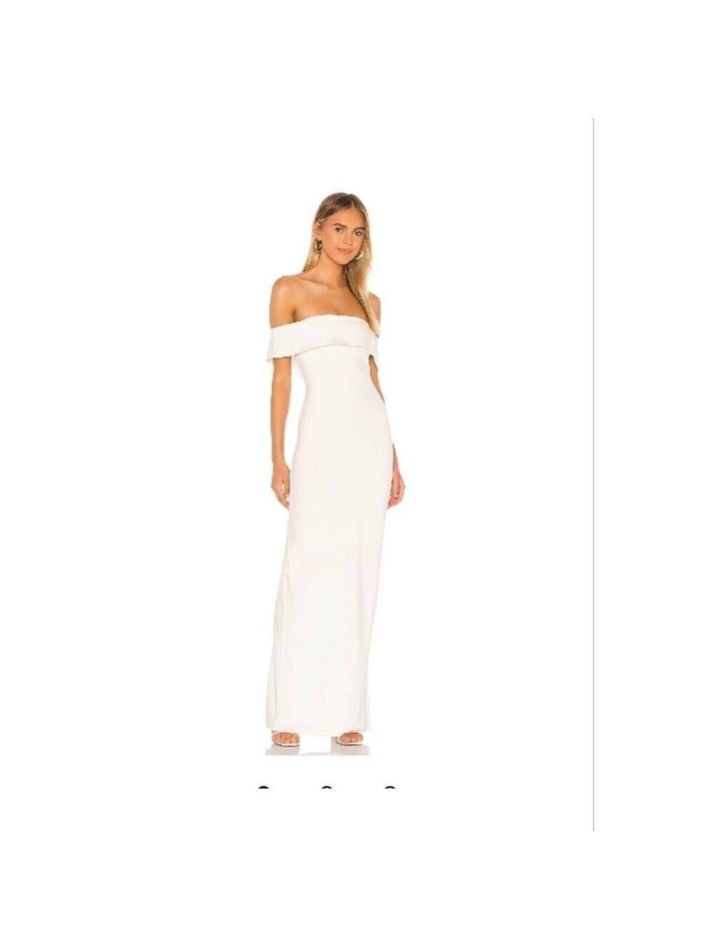 Women's Lovers and Friends White Galleria Gown Maxi Dress S